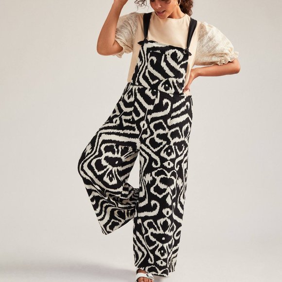 HTF Anthropologie Constance Wide-Leg Overalls - Picture 5 of 8